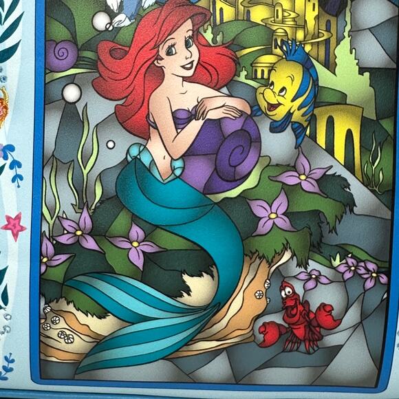 New Loungefly Disney Princess Series Little Mermaid Stain Glass Backpack NWT - Picture 4 of 16